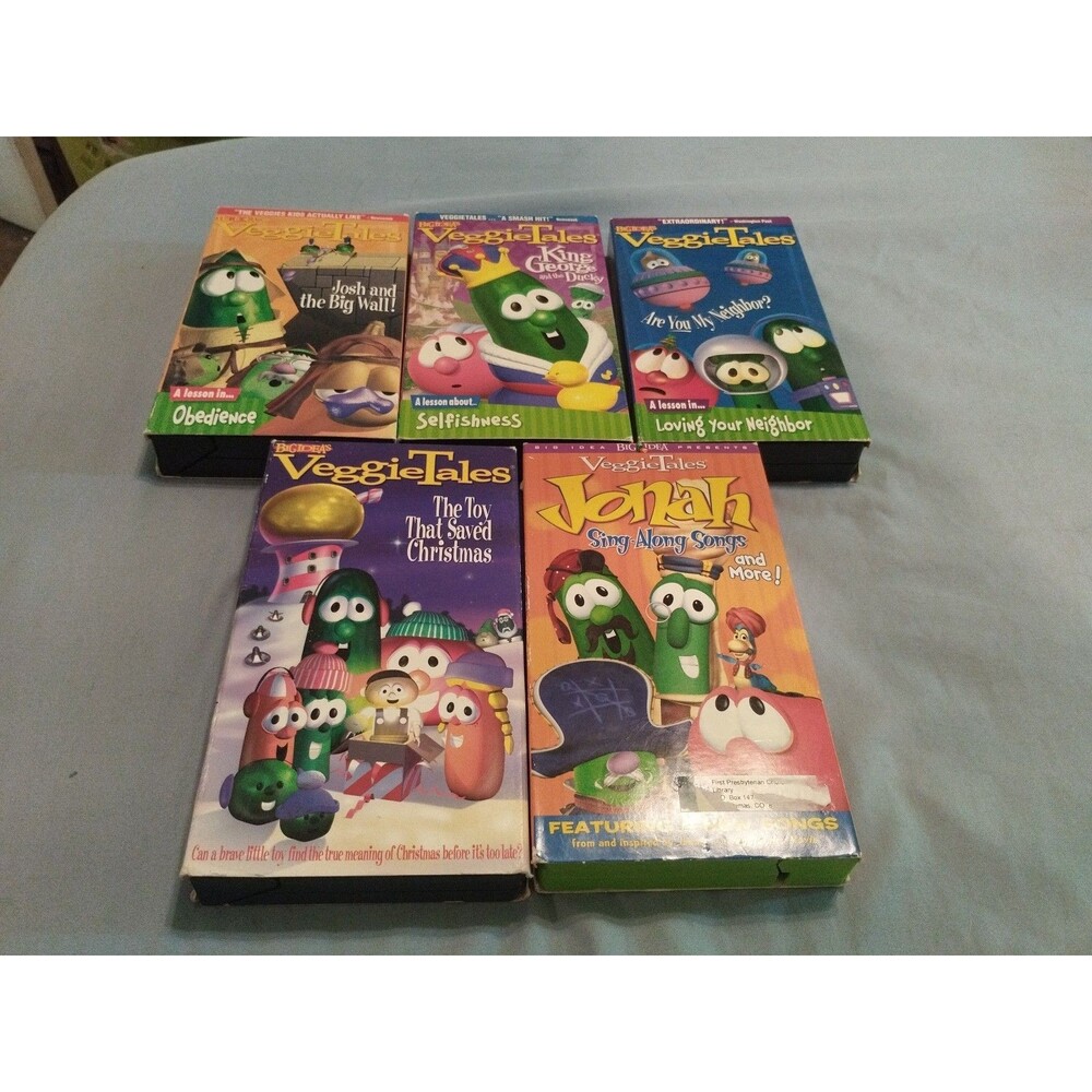 VeggieTales VHS Tapes Lot Of 5.  Big Idea.  Lot G